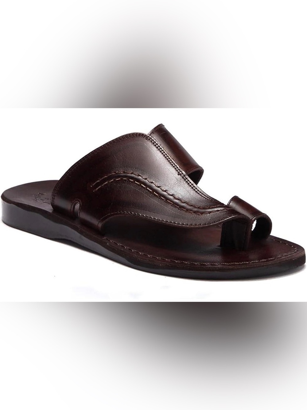 Jerusalem Sandals Peter Brown Leather Toe Loop Sandals Men’s Size 11